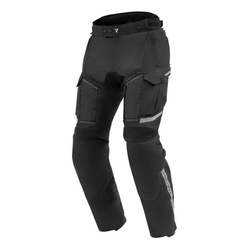 SPODNIE MOTOCYKLOWE TEKSTYLNE REBELHORN CUBBY 5 BLACK (DŁUGA NOGAWKA)