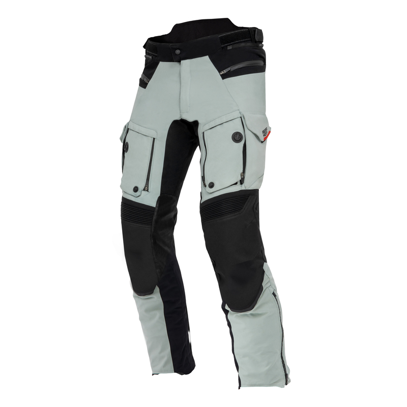 SPODNIE MOTOCYKLOWE TEKSTYLNE REBELHORN RANGE GREY BLACK RED