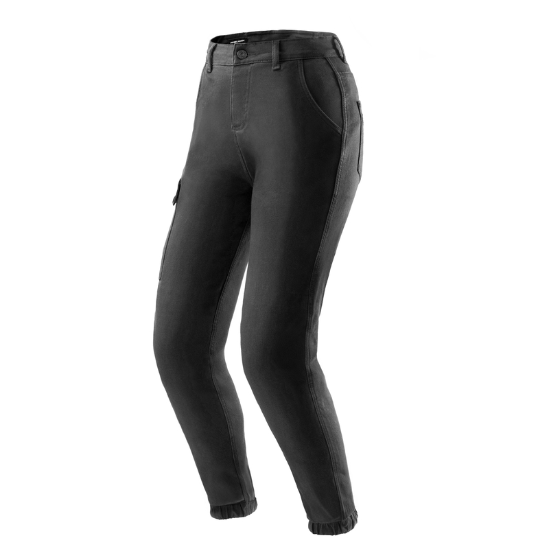 JEANSY MOTOCYKLOWE DAMSKIE REBELHORN FASTER BLACK 24/30