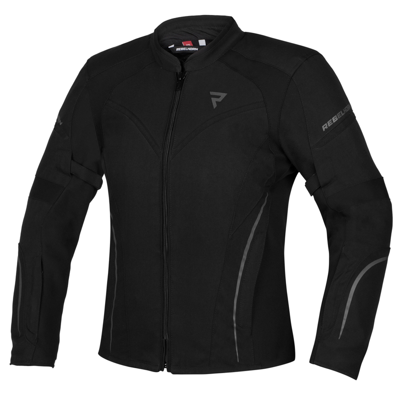 KURTKA MOTOCYKLOWA TEKSTYLNA DAMSKA REBELHORN LUNA BLACK WXXS
